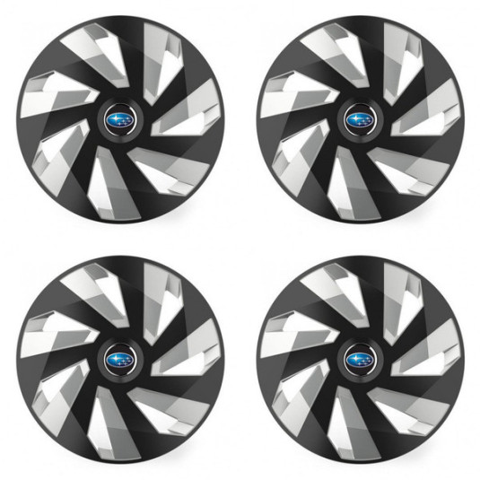 14" Vector RC felnitokok Subaru-hoz, fekete és ezüst
