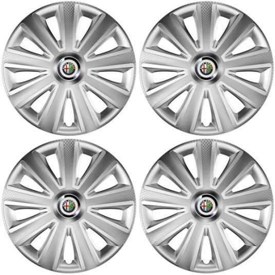 Kupaktömlők Alfa Romeo 15 Aviator carbon ezüst