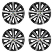 Kerékabroncscímkék Alfa Romeo 16 Aviator carbon ezüst és fekete