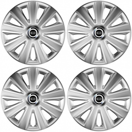 Kupaktok Kia (régebbi logó) 15 Aviator carbon silver