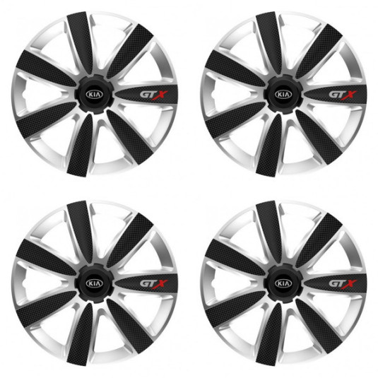 Kupaktartók Kia (régebbi logó) 15 GTX CARBON silver/black