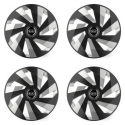 Kerékabroszok Kia (régi logó) 16 Vector RC black and silver