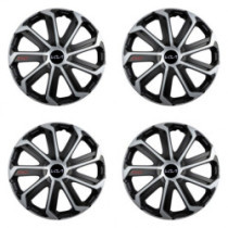 Kerékagy fedél Kia (új logó) 14 Evo black&silver