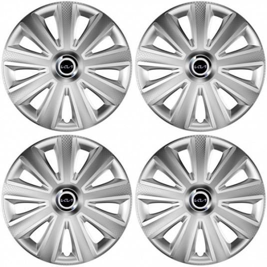 Felni díszítés Kia (új logó) 16 Aviator carbon RC 16 silver