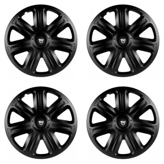 Dacia (régi logó) 14 COMFORT BLACK kerékagy sapkák