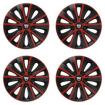 Kerékabroncsok Dacia-hoz (régebbi logó) 16 RAPIDE red and black