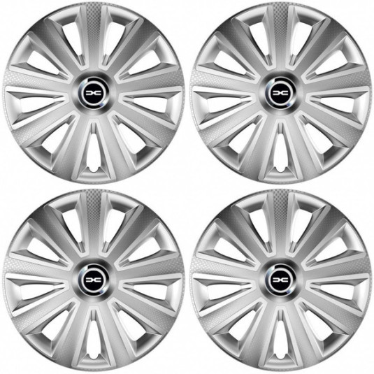 Kupaktartók Dacia (új logó) 14 Aviator carbon RC silver