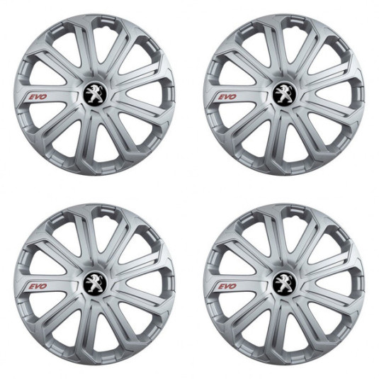 Kupaktartók Peugeot számára (régebbi logó) 14 Evo silver