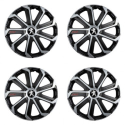 Felni sapka Peugeot (régebbi logó) 14 Evo black&silver