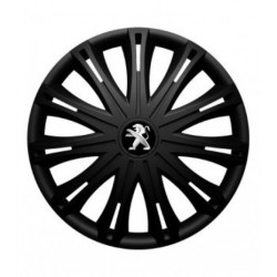 Kerékagy sapka Peugeot (régi logó) 15 SPARK BLACK