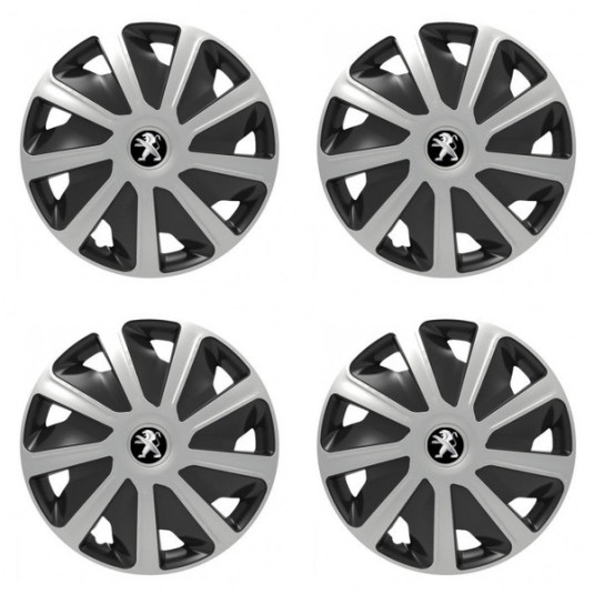 15 Craft silver and black kupak a Peugeot számára (régebbi logó) kisteherautókhoz