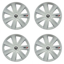 Kerékabroncskeret Peugeot (régi logó) 17 GTX carbon white