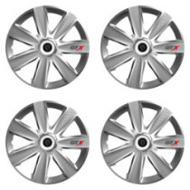 Kerékabroncstakaró Peugeot (új logó) 16 GTX CARBON silver