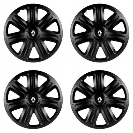 Kerékközépső sapka Renault (régebbi logó) 15 COMFORT BLACK