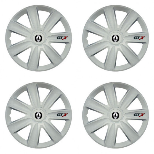 Kupak Renault-hoz (régebbi logó) 17 GTX carbon white