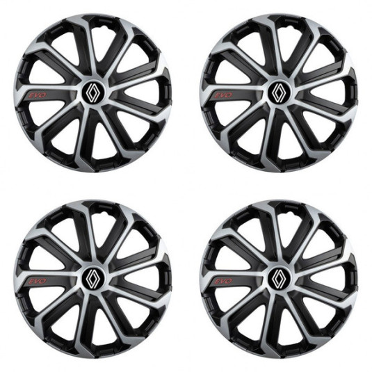 Kupak Renault-hoz (új logó) 15 Evo black&silver