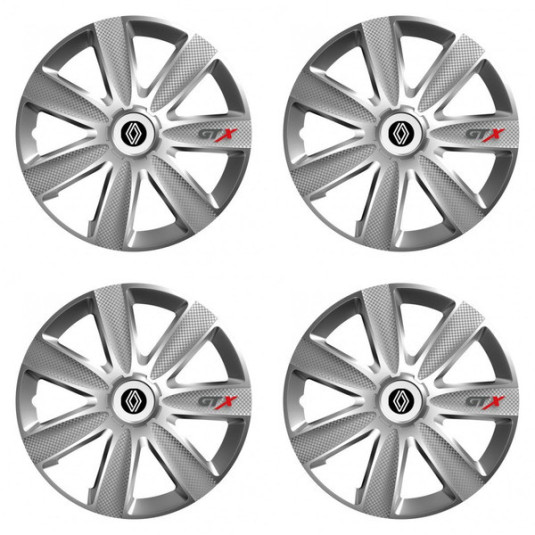 Kupak Renault-hoz (új logó) 16 GTX CARBON silver