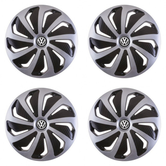 Kupak szett VW számára (fekete) 15 WIND SB
