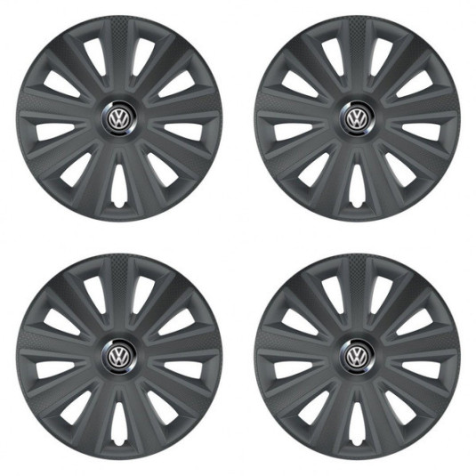 VW (fekete) 15 Aviator carbon grafite kupakkerék