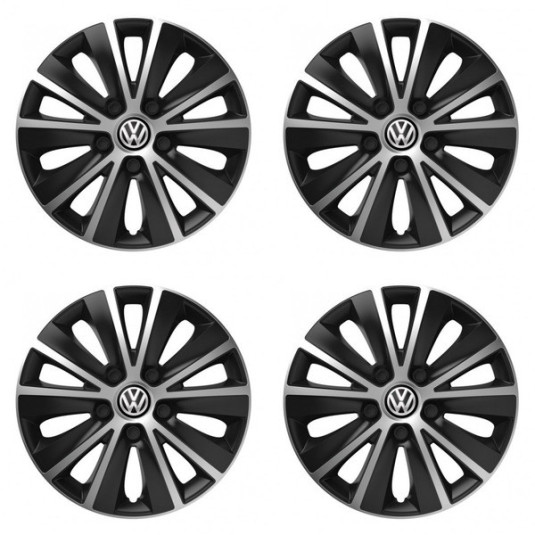 Kupak VW (fekete) 15 RAPIDE silver and black