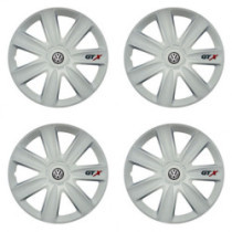 VW (fekete) 17 GTX carbon white kerékközépdomok