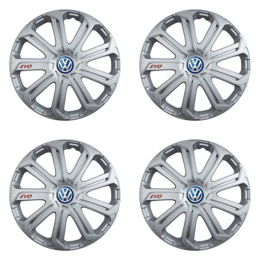 Dísztárcsa VW (kék) 14 Evo silver