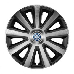 VW kerékabroncslezáró (kék) 14 Aviator carbon silver&black