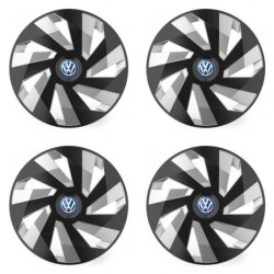Dísztárcsa VW (kék) 14 Vector RC black and silver