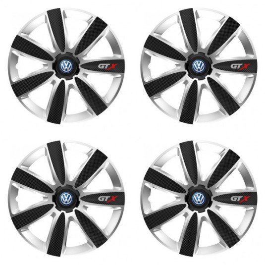 Kupak VW-hez (kék) 14 GTX CARBON silver/black