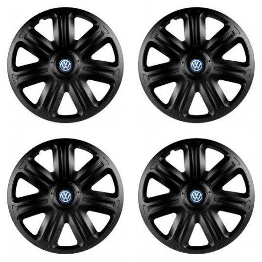 Kerékabroncsburkolatok VW (kék) 14 COMFORT BLACK