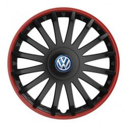 Felni sapkák VW számára (kék) 15 CRYSTAL RO black