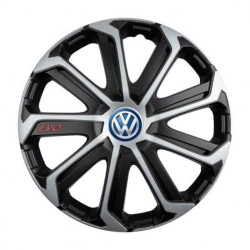 Kupaktáblák VW-hez (kék) 16 Evo black&silver