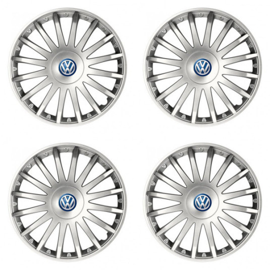 Kupaklar VW (kékek) 16 CRYSTAL silver