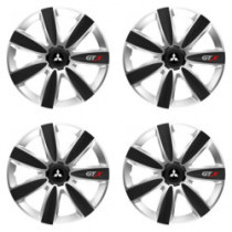 Közepek MITSUBISHI (ezüst) 14 GTX CARBON silver/black