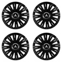 Kerékközépkupak Mitsubishi (ezüst) 14 ACTIVE RC BLACK