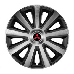 Kupak Mitsubishi-hez (piros) 15 Aviator carbon silver&black