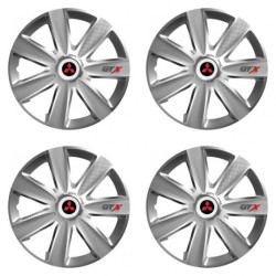 Kupak Mitsubishi-hez (piros) 15 GTX CARBON ezüst