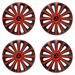 Kupak Mitsubishi-hez (piros) 16 TREND red and black