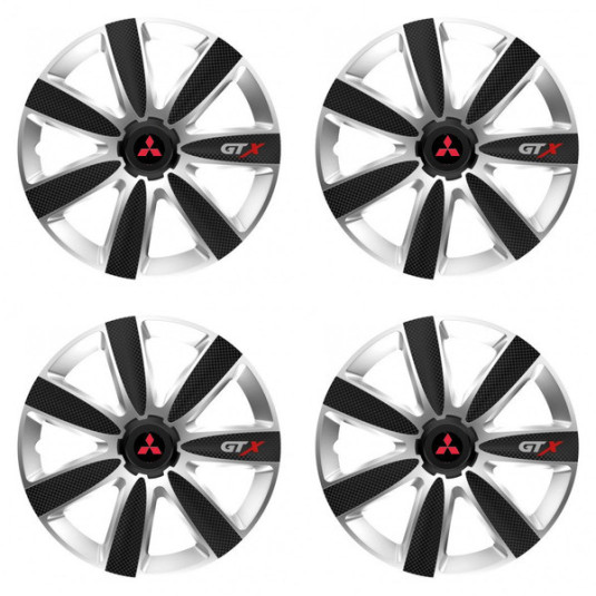 Naftagyűrűk Mitsubishi (piros) 16 GTX CARBON silver/black