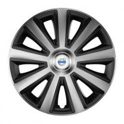 Kupakkerék Volvo-hoz (fehér) 14 Aviator carbon silver&black