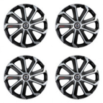 Kupakok Volvo-hoz (fekete) 15 Evo black&silver