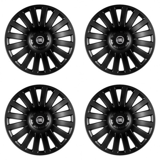 Az Fiat (fekete) 14 Smart black kerékabroncsokon való kerékabroncsdísz