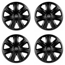 Fiat kerékközép sapkák (fekete) 14 COMFORT BLACK