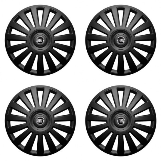 Kerékabroszok a Fiat (fekete) 15 Luxury black-hez