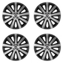 Kupak Fiat számára (fekete) 15 Aviator carbon ezüst és fekete