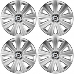 Kupaktörlő Fiat számára (fekete) 15 Aviator carbon silver