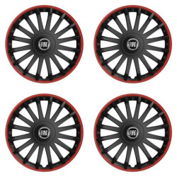 Kupakok Fiat (fekete) 15 CRYSTAL RO black számára