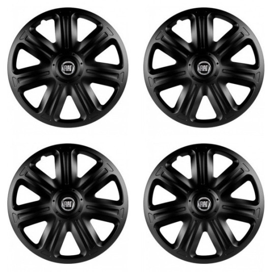 Dísztárcsa Fiat-hoz (fekete) 15 COMFORT BLACK