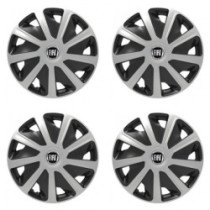 Felni sapka Fiat (fekete) kisteherautókhoz 15 Craft silver and black