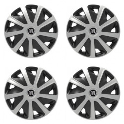 Felni sapka Fiat (fekete) kisteherautókhoz 15 Craft silver and black